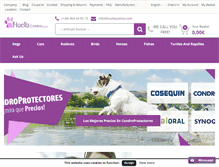 Tablet Screenshot of huellacanina.com